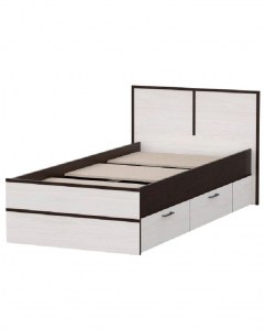Карелия Кровать с ящиками 900 (Арника)